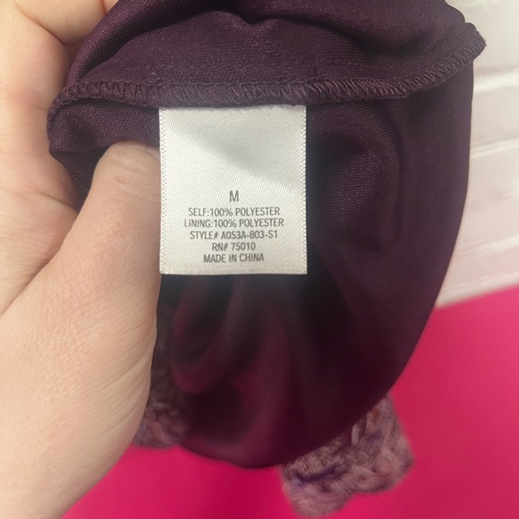 ⏰LAST CHANCE⏰ Blue Rain Purple and White Sundress with Bishop Sleeves - Picture 8 of 10